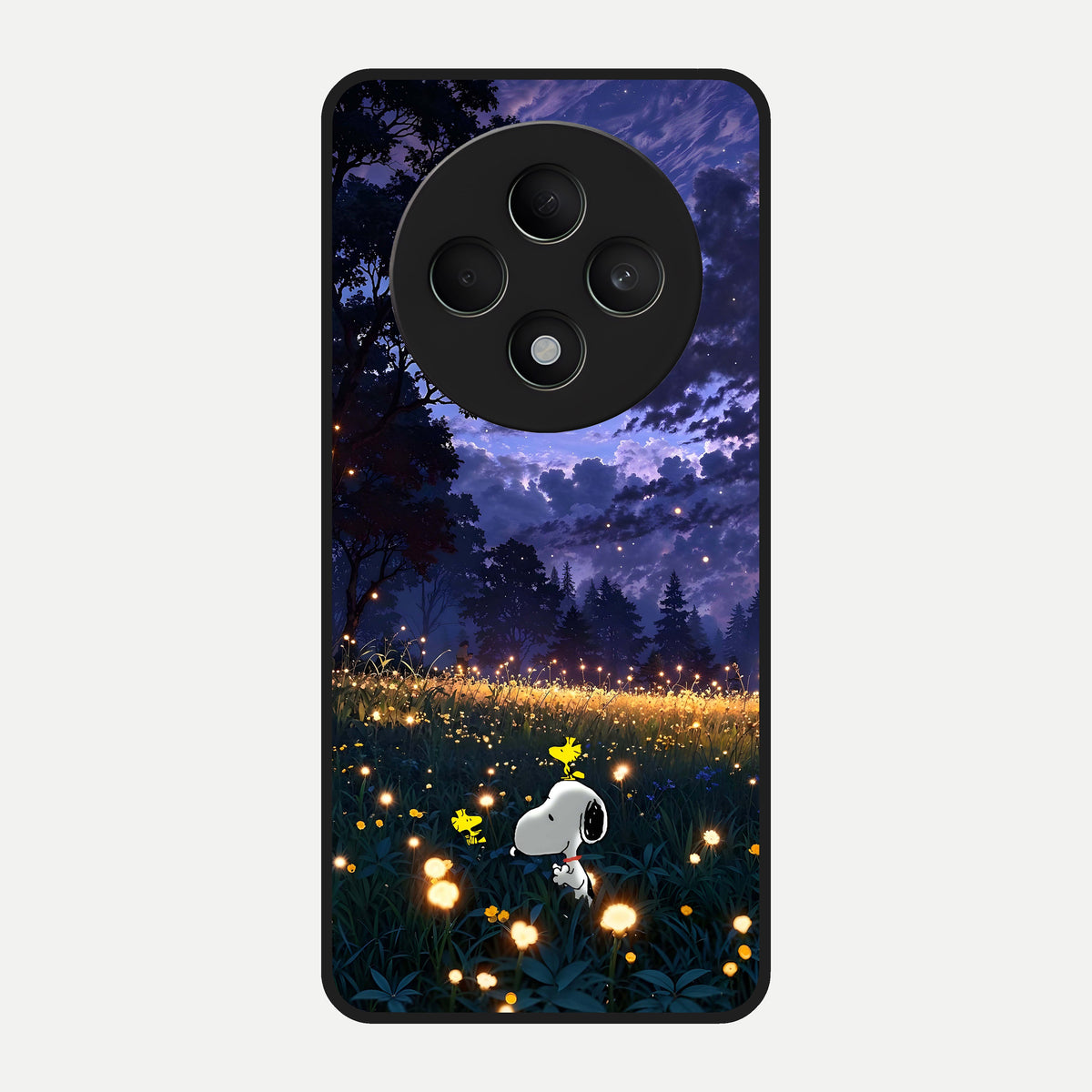  Firefly Meadow Magic Glass Case For Oppo F27 5G back cover – full design glossy printed glass finish