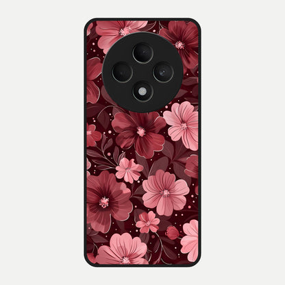  Flower Blush Bloom Glass Case For Oppo F27 5G back cover – full design glossy printed glass finish