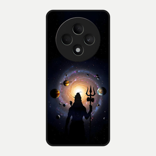  Galactic Shiva Vision Glass Case For Oppo F27 5G back cover – full design glossy printed glass finish