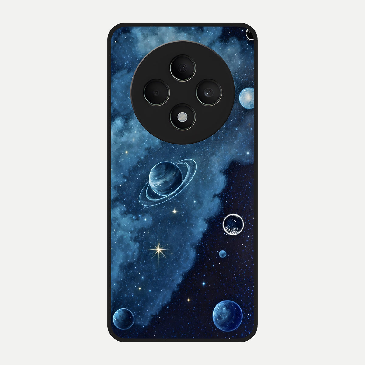  Galaxy Dream Space Glass Case For Oppo F27 5G back cover – full design glossy printed glass finish