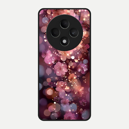  Glowing Petal Bliss Glass Case For Oppo F27 5G back cover – full design glossy printed glass finish