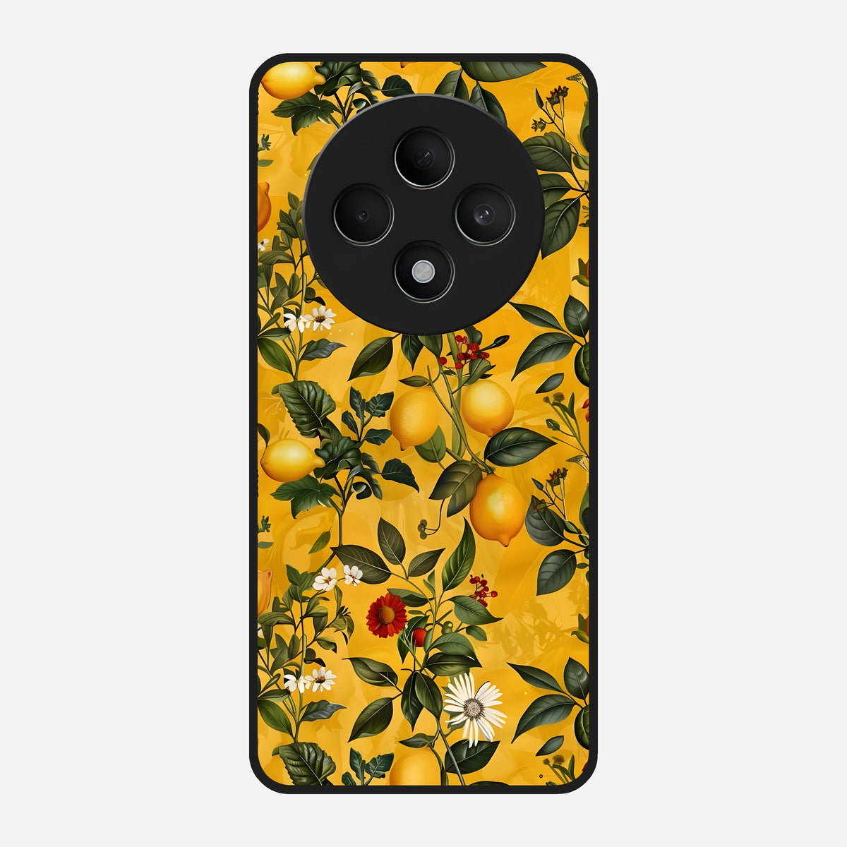  Golden Lemon Field Glass Case For Oppo F27 5G back cover – full design glossy printed glass finish