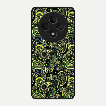  Green Lemon Glass Case For Oppo F27 5G back cover – full design glossy printed glass finish