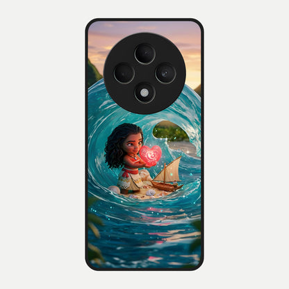  Heart of Ocean Glass Case For Oppo F27 5G back cover – full design glossy printed glass finish