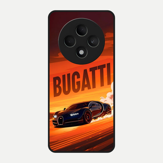  Inferno Bugatti Storm Glass Case For Oppo F27 5G back cover – full design glossy printed glass finish