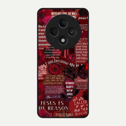  Jesus Love Heals Glass Case For Oppo F27 5G back cover – full design glossy printed glass finish