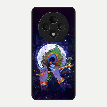  Krishna Hands Art Glass Case For Oppo F27 5G back cover – full design glossy printed glass finish
