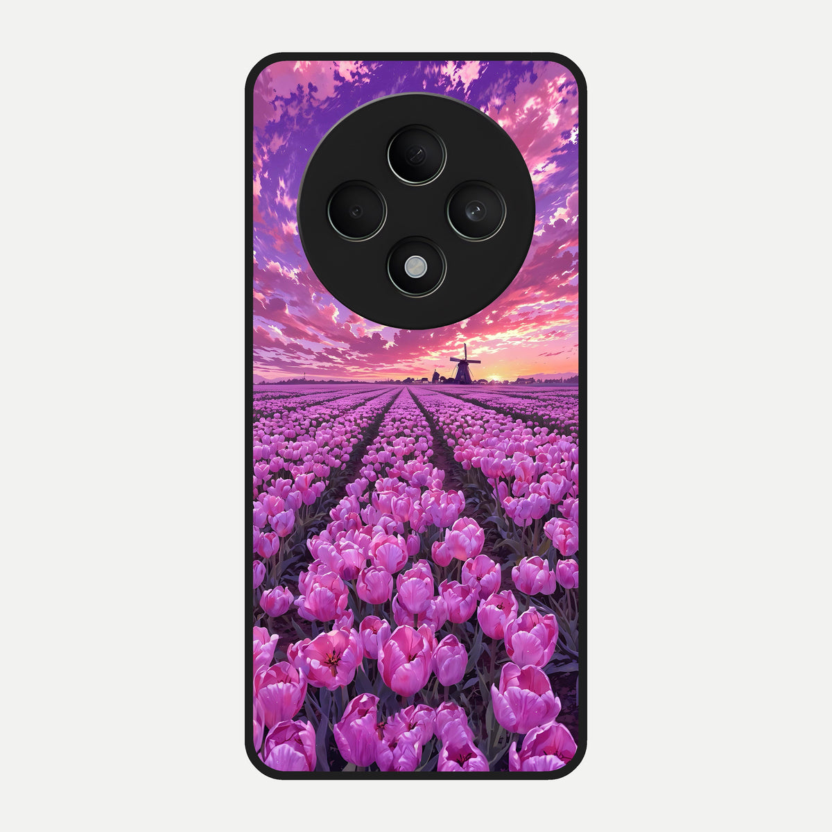  Lavender Dream Skies Glass Case For Oppo F27 5G back cover – full design glossy printed glass finish