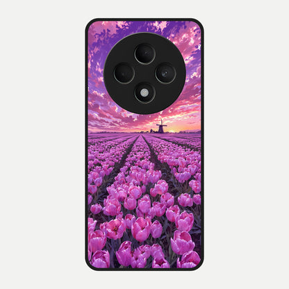  Lavender Dream Skies Glass Case For Oppo F27 5G back cover – full design glossy printed glass finish