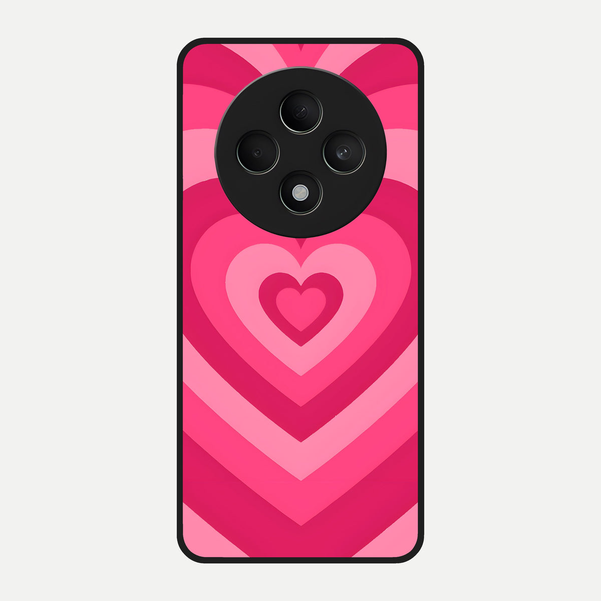  Layered Love Hearts Glass Case For Oppo F27 5G back cover – full design glossy printed glass finish