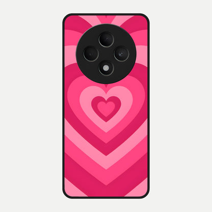  Layered Love Hearts Glass Case For Oppo F27 5G back cover – full design glossy printed glass finish