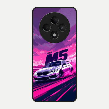  MS Neon Car Glass Case For Oppo F27 5G back cover – full design glossy printed glass finish