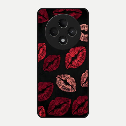  Midnight Kiss Love Glass Case For Oppo F27 5G back cover – full design glossy printed glass finish