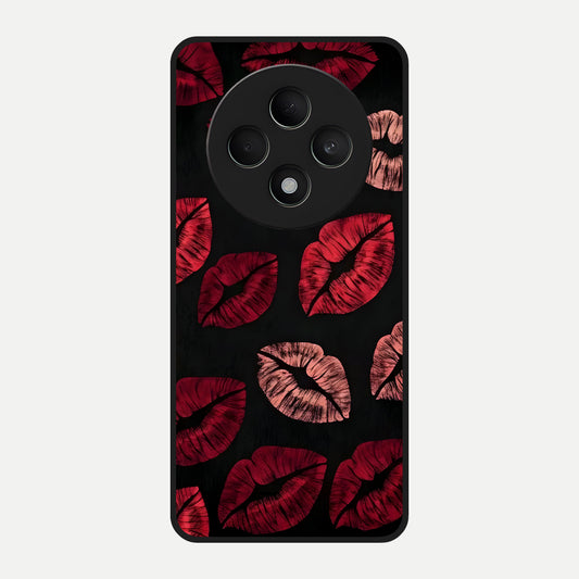  Midnight Kiss Love Glass Case For Oppo F27 5G back cover – full design glossy printed glass finish