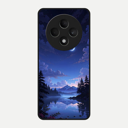  Midnight Lake Peace Glass Case For Oppo F27 5G back cover – full design glossy printed glass finish