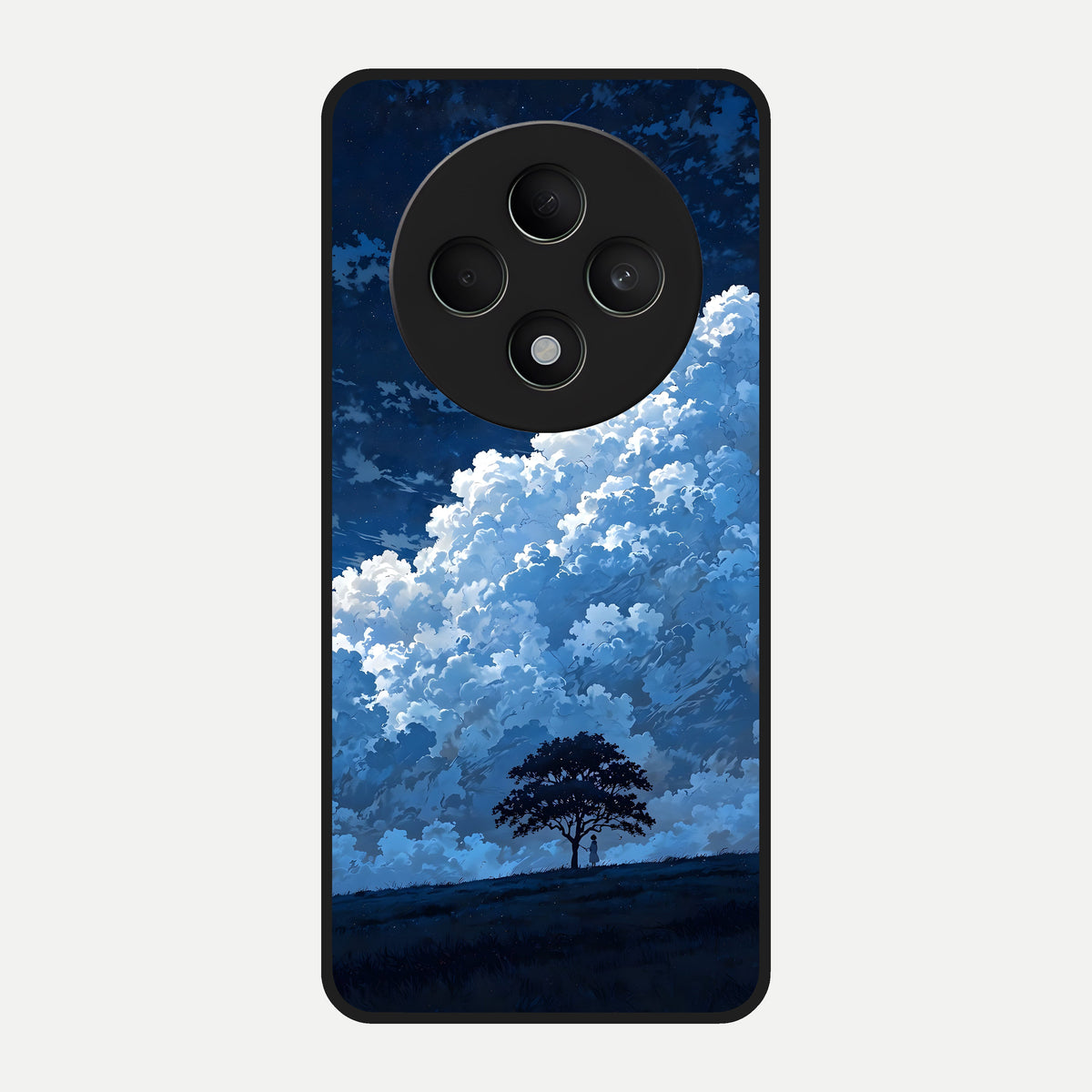  Midnight Sky Serenity Glass Case For Oppo F27 5G back cover – full design glossy printed glass finish
