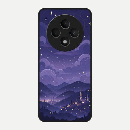  Minimal Night View Glass Case For Oppo F27 5G back cover – full design glossy printed glass finish