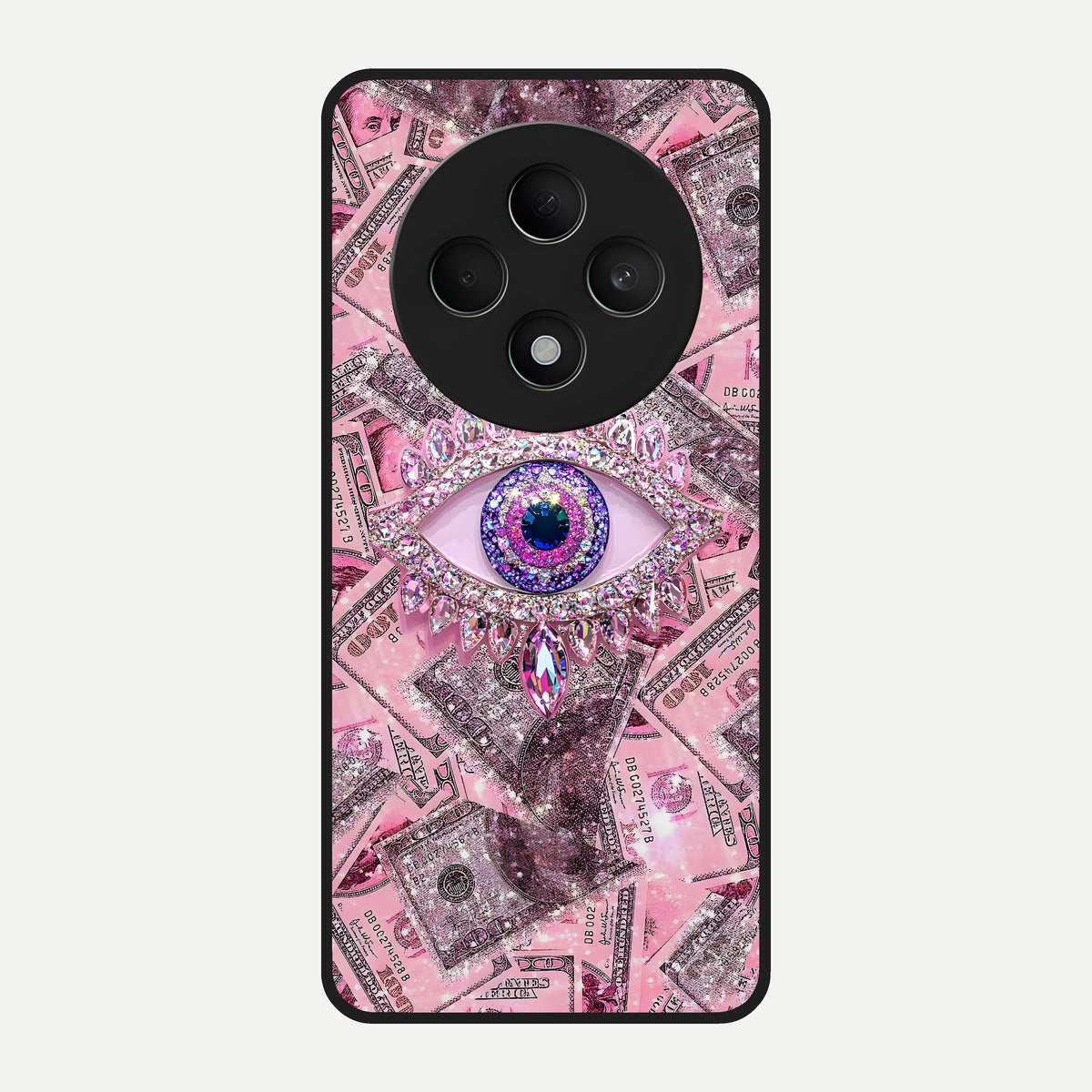  Money Eye Luxe Glass Case For Oppo F27 5G back cover – full design glossy printed glass finish