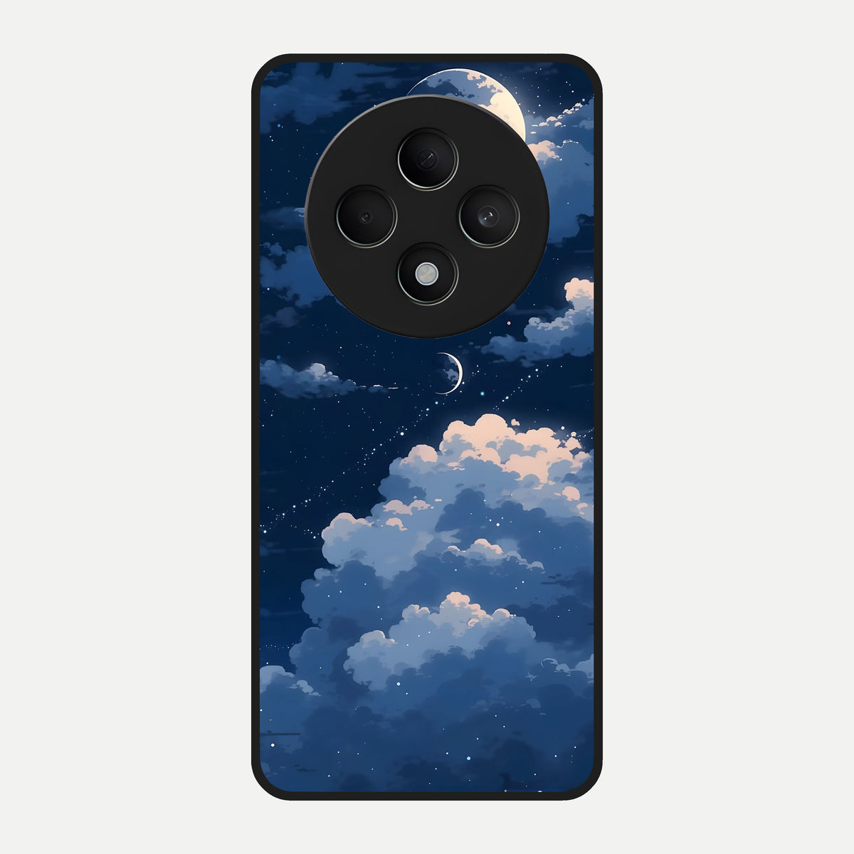  Moon Dream Haze Glass Case For Oppo F27 5G back cover – full design glossy printed glass finish