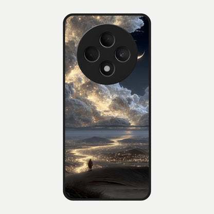  Moonlight Spark Path Glass Case For Oppo F27 5G back cover – full design glossy printed glass finish