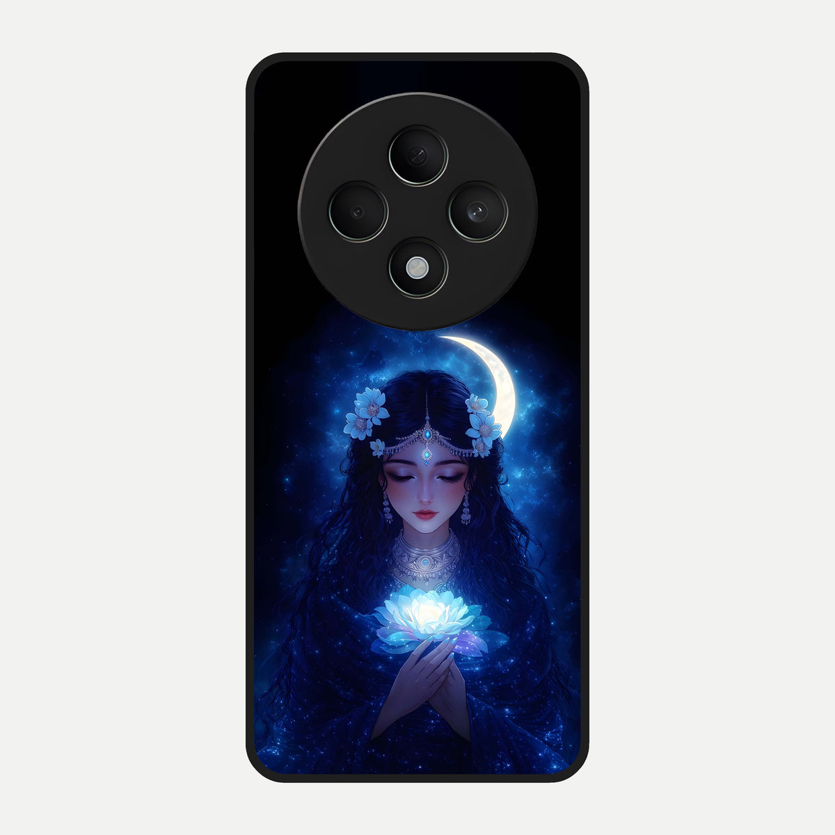  Mystic Moon Queen Glass Case For Oppo F27 5G back cover – full design glossy printed glass finish