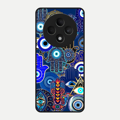  Mystic Palm Guard Glass Case For Oppo F27 5G back cover – full design glossy printed glass finish