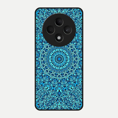  Ocean Bloom Mandala Glass Case For Oppo F27 5G back cover – full design glossy printed glass finish
