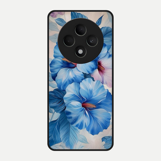  Ocean Hibiscus Grace Glass Case For Oppo F27 5G back cover – full design glossy printed glass finish