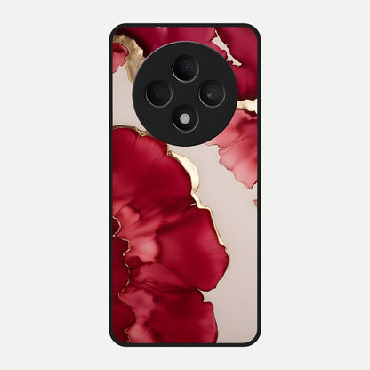  Pink And White Marble Glass Case For Oppo F27 5G back cover – full design glossy printed glass finish
