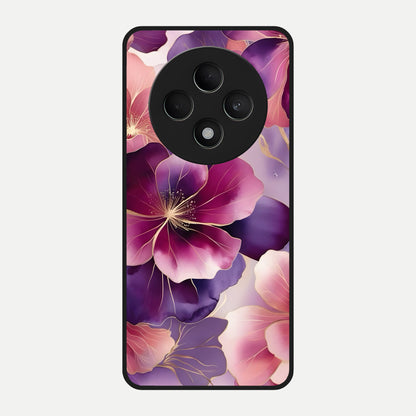  Pink Bouquet Florals Glass Case For Oppo F27 5G back cover – full design glossy printed glass finish