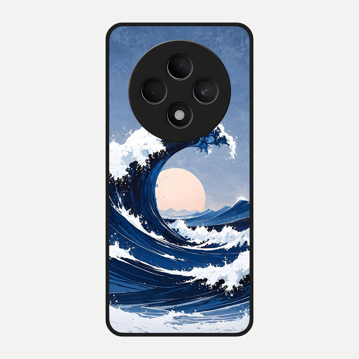  Rising Tide Power Glass Case For Oppo F27 5G back cover – full design glossy printed glass finish