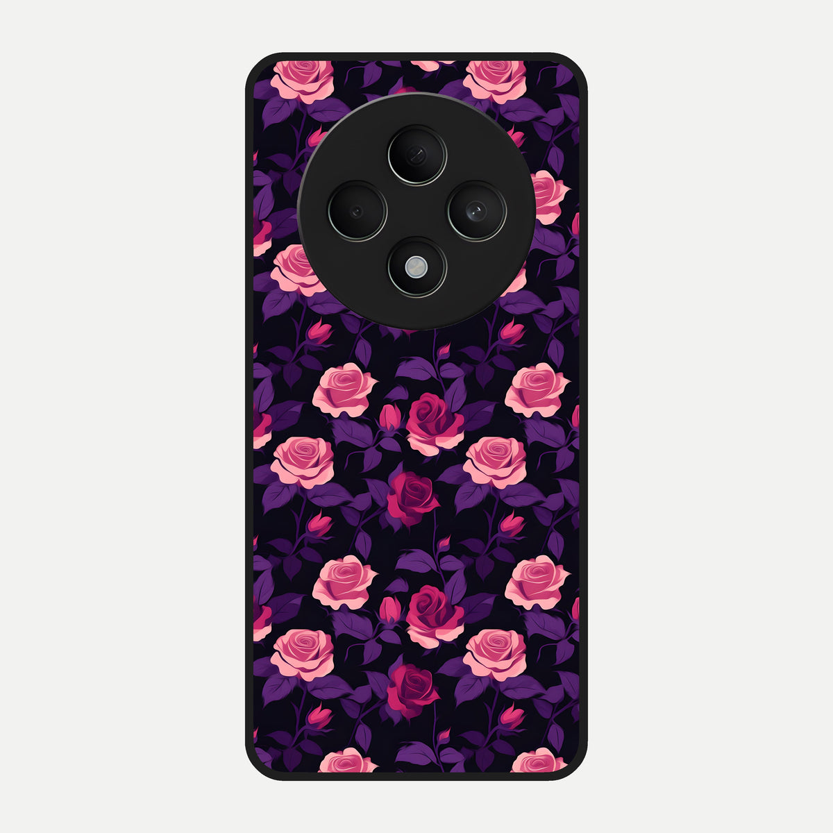  Rose Garden Twilight Glass Case For Oppo F27 5G back cover – full design glossy printed glass finish