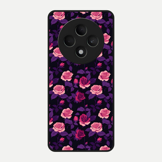  Rose Garden Twilight Glass Case For Oppo F27 5G back cover – full design glossy printed glass finish
