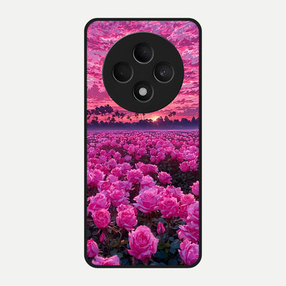  Rose Sunset Valley Glass Case For Oppo F27 5G back cover – full design glossy printed glass finish