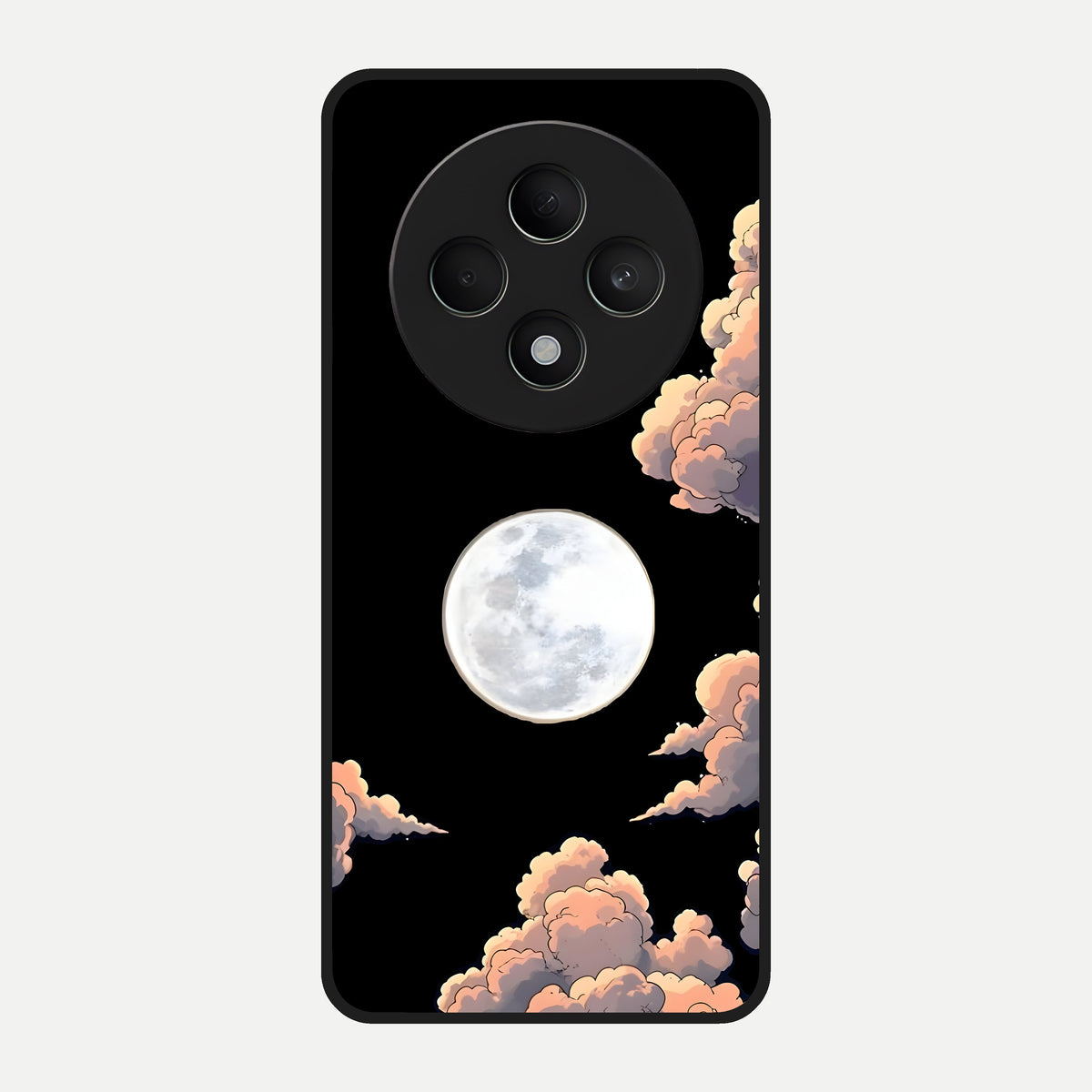  Shade Cloud Moon Glass Case For Oppo F27 5G back cover – full design glossy printed glass finish