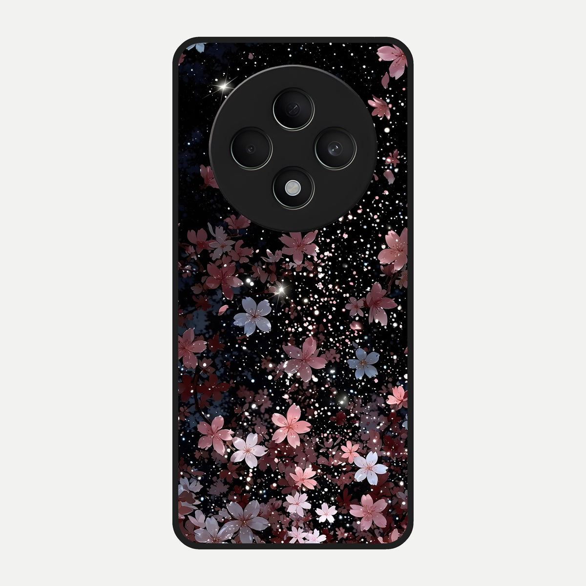  Starlit Flower Dreams Glass Case For Oppo F27 5G back cover – full design glossy printed glass finish
