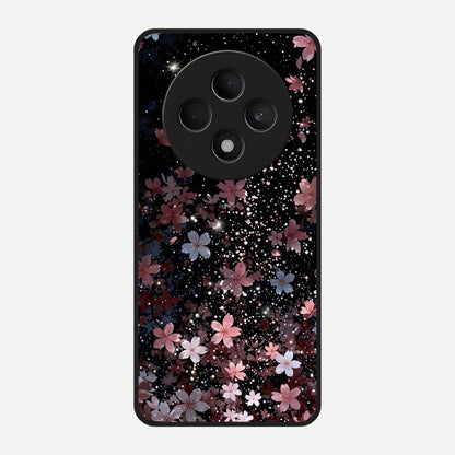  Starlit Flower Dreams Glass Case For Oppo F27 5G back cover – full design glossy printed glass finish