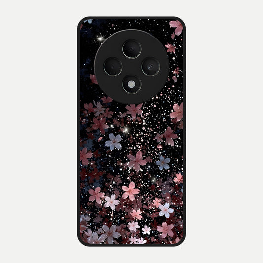  Starlit Flower Dreams Glass Case For Oppo F27 5G back cover – full design glossy printed glass finish