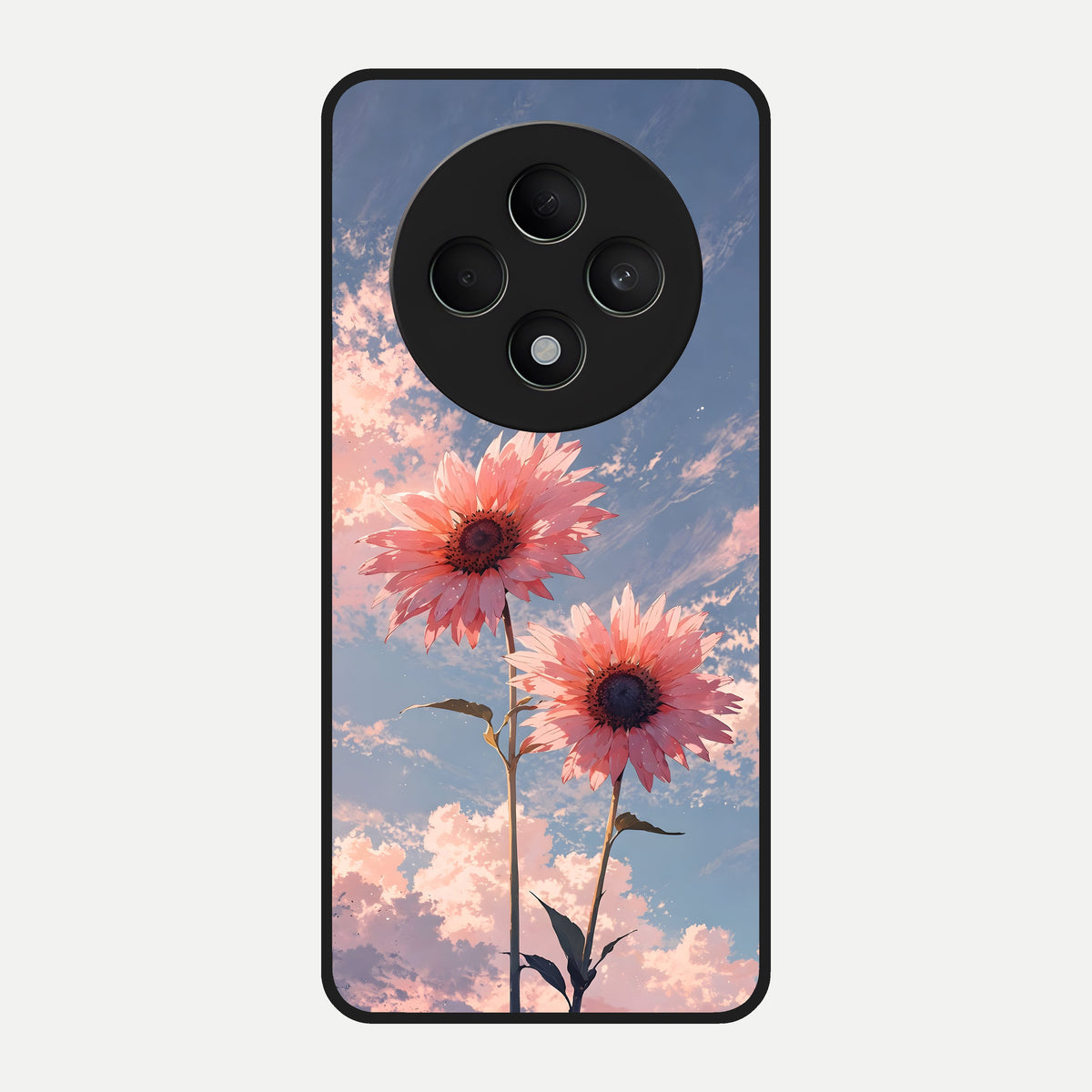  Sun Moon Balance Glass Case For Oppo F27 5G back cover – full design glossy printed glass finish