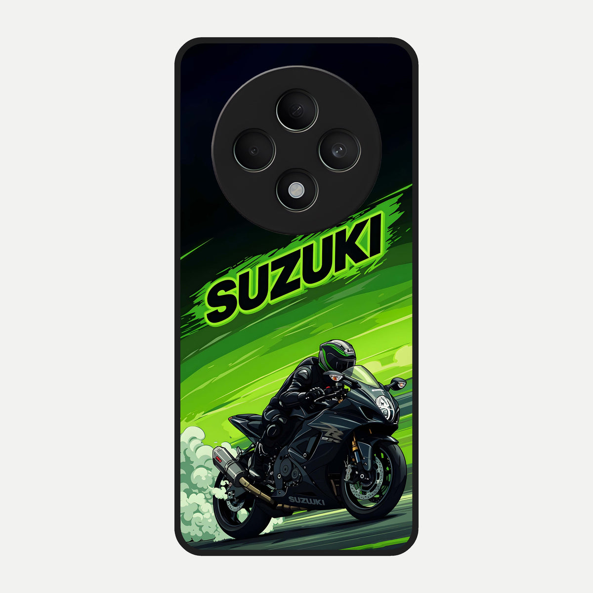 Suzuki Speed Beast Glass Case For Oppo F27 5G back cover – full design glossy printed glass finish