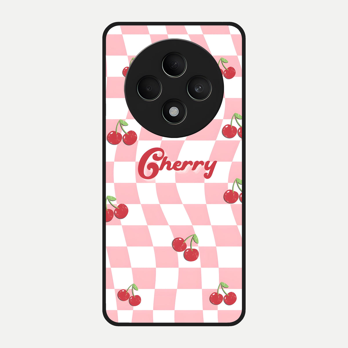  Sweet Cherry Vibes Glass Case For Oppo F27 5G back cover – full design glossy printed glass finish