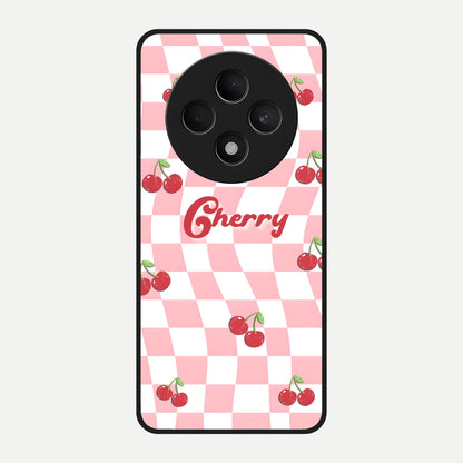  Sweet Cherry Vibes Glass Case For Oppo F27 5G back cover – full design glossy printed glass finish