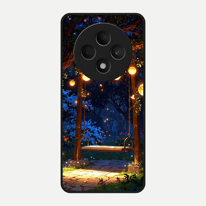  Twilight Garden Swing Glass Case For Oppo F27 5G back cover – full design glossy printed glass finish