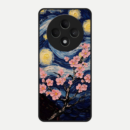 Van Gogh Scenery Glass Case For Oppo F27 5G back cover – full design glossy printed glass finish