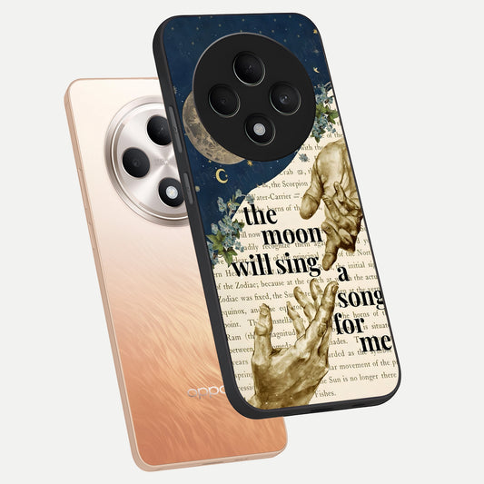  Aesthetic Divine phone case For Oppo F27 5G showing premium glass back cover with detailed artwork