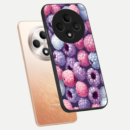  Berry Candy Pop phone case For Oppo F27 5G showing premium glass back cover with detailed artwork