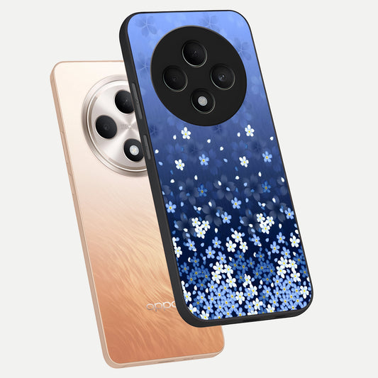  Blue Starry phone case For Oppo F27 5G showing premium glass back cover with detailed artwork