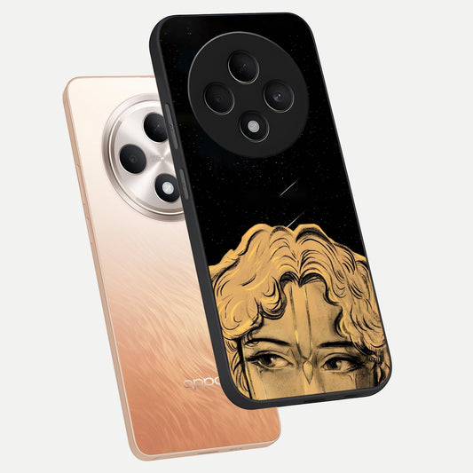  Celestial Gods Plan phone case For Oppo F27 5G showing premium glass back cover with detailed artwork