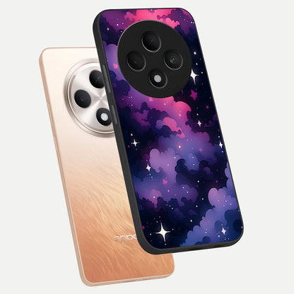  Celestial Moon Magic phone case For Oppo F27 5G showing premium glass back cover with detailed artwork