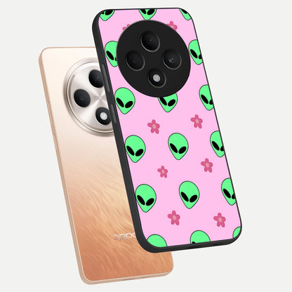  Cosmic Cute Crush phone case For Oppo F27 5G showing premium glass back cover with detailed artwork